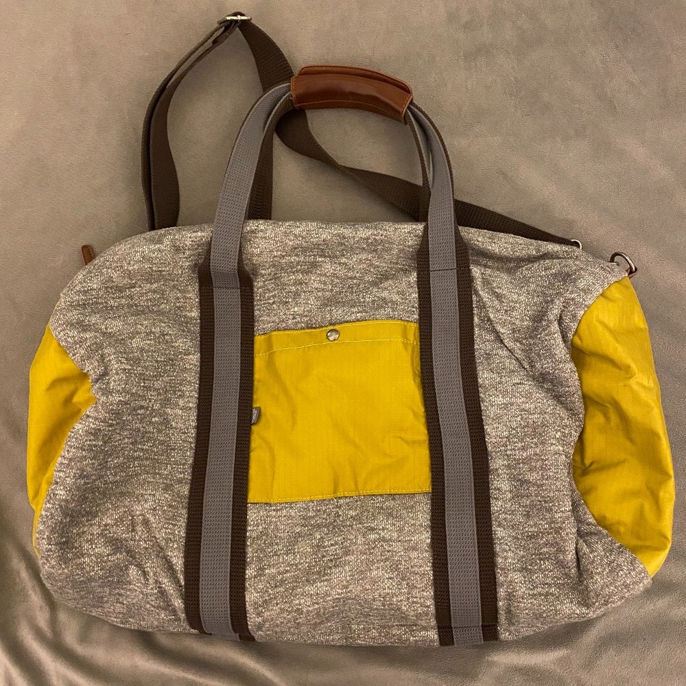 Fabric Mix Weekender Duffle Bag